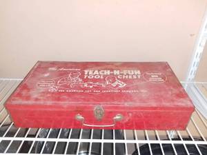 lot 9208 image: American Toy and Furniture Company Teach-N-Fun Tool Chest