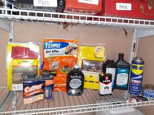 lot 9213 image: Lot of Chemicals. Ant and Mole Killer