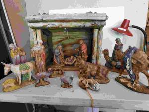 lot 7257 image: 14 Piece Nativity Set. No Light. See Photos for More Details
