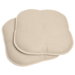 lot 9406 image: Memory Foam Non-slip Chair Pad Seat Cushion Sets - 16 X 16