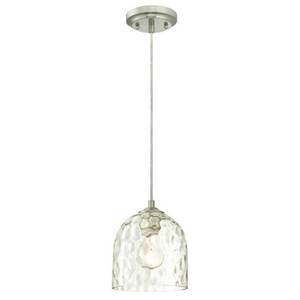 lot 9426 image: Westinghouse 1 Light 6-1116 Wide Mini Pendant - Nickel