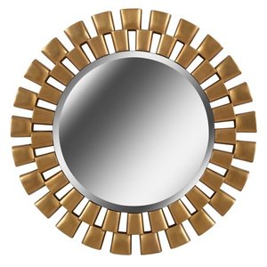 lot 9440 image: Hera Gold Wall Mirror - 36-inch Dia.- Retail$245.49