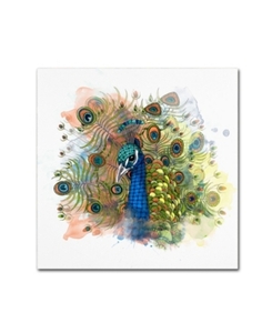 lot 9446 image: The Tangled Peacock Percival The Peacock Canvas Art