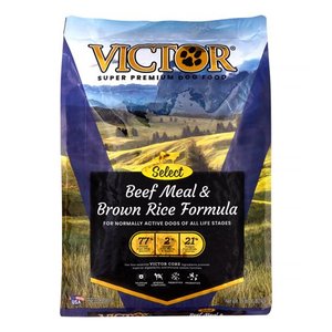 lot 9462 image: Victor Select Beef &amp Rice Dry Dog Food, 15 lb