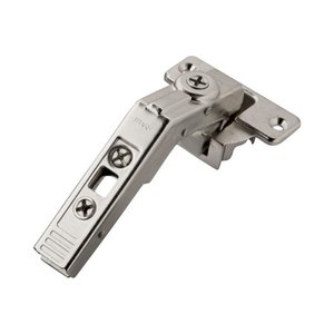 lot 8805 image: Rok Hardware Blum 60-degree CLIP Top Bi-Fold Screw-On Self Closing Cabinet Hinge - Silver