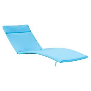 lot 9479 image: Salem Outdoor Chaise Lounge Cushion (Set of 2) by Christopher Knight Home - Retail$172.49