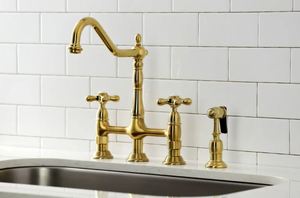 lot 9447 image: Heritage Bridge Kitchen Faucet