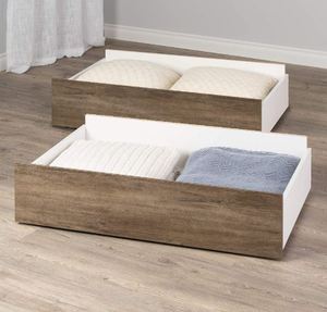 lot 8813 image: 2-Drawer Pack For 4 Post Platform Bed