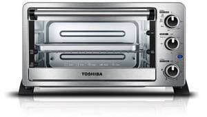 lot 9475 image: Toshiba 6-Slice Convection Toaster Oven, Stainless Steel