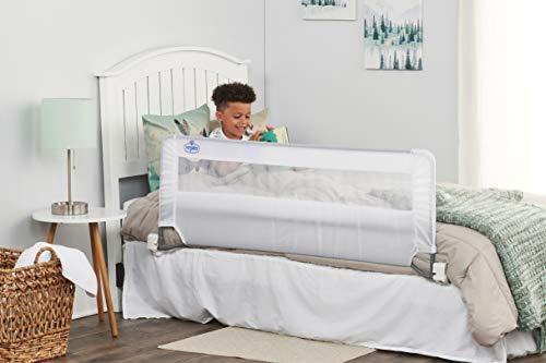 lot 47496 image: Regalo Swing Down 54-Inch Extra Long Bed Rail Guard, with Reinforced Anchor Safety System