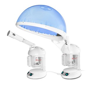 lot 25743 image: KINGDOMCARES Large 2-in-1 Hair and Facial Steamer Face Steamer Humidifier Hot Mist Moisturizing Clear Blackheads Acne Facial Hydration Sauna SPA Skin Care Facial Atomizer