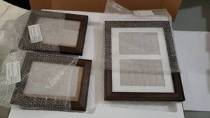 lot 47699 image: Kate & Laurel Bordeaux Wood Frames, Assorted Sizes and Colors, Set of 10