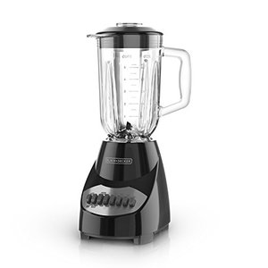 lot 47710 image: BLACKDECKER Countertop Blender with 5-Cup Glass Jar, 10-Speed Settings, Black, BL2010BG