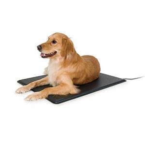 lot 47718 image: K&H PET PRODUCTS Original Lectro-Kennel Outdoor Heated Pad with Free Cover Black Large 22.5 X 28.5 Inches