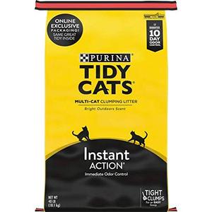 lot 47769 image: Purina Tidy Cats Clumping Cat Litter, Instant Action Multi Cat Litter - 40 lb. Bag