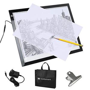 lot 47770 image: Voilamart A3 Portable Tracing Light Box, Ultra-Thin LED Light Board, Sketch Drawing Light Pad, Dimmable Brightness Light Board, 3-Level Artists Light Box with Carry Bag for Drawing Sketching Animation