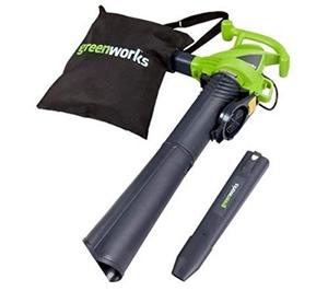 lot 47775 image: Greenworks 12 Amp 2 Speed 230 MPH Electric Leaf BlowerVacuum, 24022