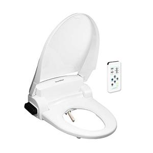 lot 47800 image: SmartBidet SB-1000 Electric Bidet Seat for Elongated Toilets with Remote Control- Electronic Heated Toilet Seat with Warm Air Dryer and Temperature Controlled Wash Functions (White)