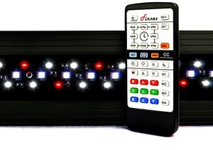 lot 47801 image: Finnex Planted 247 CRV Aquarium LED Light, Automated Full Spectrum 660Nm Deep Red Fish Tank Light, 36