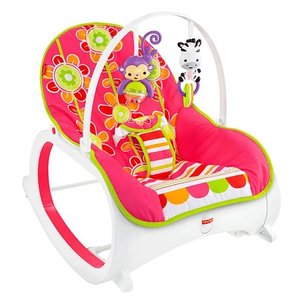 lot 47822 image: Fisher-Price Infant-to-Toddler Rocker Floral Confetti