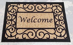lot 47848 image: OTTOMANSON Doormat, 20 X 30, Beige Welcome