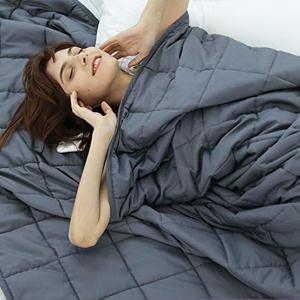 lot 47867 image: Weighted Idea Adult Weighted Blanket 15 lbs Queen Size (60x80, Soft Fabric, Grey)