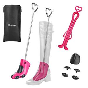 lot 47892 image: Miserwe One Pair Boot Stretcher with Boot Shaper Stands Professional 4-Way Shoe Stretcher for Boots Stretch Boots Width for Women and Men