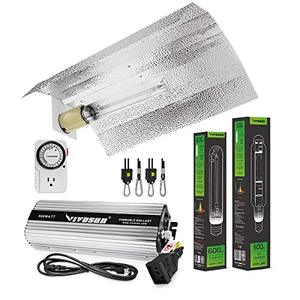 lot 47899 image: VIVOSUN Hydroponic 600 Watt HPS MH Grow Light Wing Reflector Kit - Easy to Set up, High Stability & Compatibility (Enhanced Version)