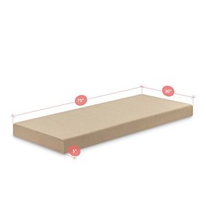 lot 47918 image: Zinus Memory Foam 5 Inch Cot Size  30 x 75  Narrow Twin Mattress