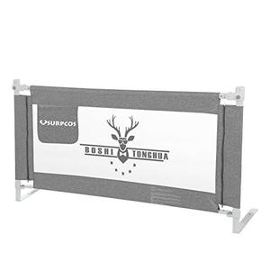 lot 47945 image: SURPCOS Bed Rails for Toddlers -New Upgraded Extra Long Bed Guardrail for Kids Great Fit for Twin, Double, Full-Size Queen & King Mattress (One Side 74.8 x 30 Inch, Buck)