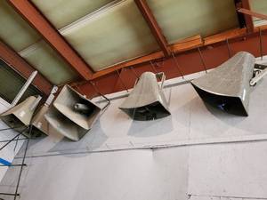 lot 32537 image: (6) Horn Speakers