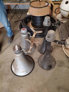 lot 32536 image: (4) Horn Speakers