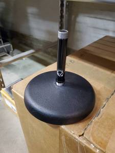 lot 35743 image: (3) Atlas Desk Microphone Stands, (3) DS-14 Microphone Stands