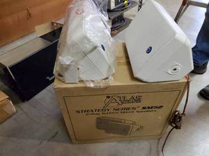 lot 35790 image: (4) Atlas 2 Way Speakers SM52