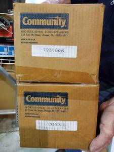 lot 35813 image: (2) Community Speaker Drivers, (1) Crossover