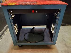 lot 35889 image: Rolling Portable Cabinet With Cabinet and Cover, Portable Rack