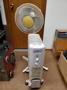 lot 35610 image: Electric Heater, Floor Fan