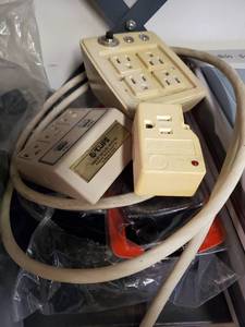 lot 35636 image: Power cord Piggybacks, Surge Protector