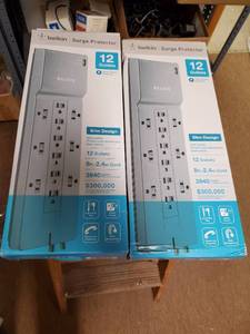 lot 35637 image: (2)Belkin Surge Protectors