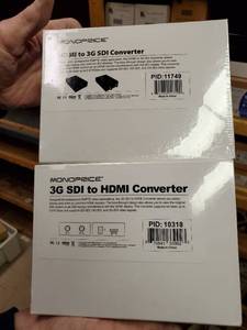 lot 35651 image: (2) New Monoprice HDMI to 3G SDI Converter