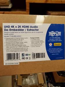 lot 35653 image: (3) Tripp Lite Audio Extractors