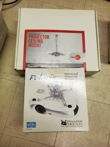 lot 35668 image: (2) Projector Ceiling Mounts