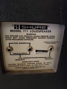 lot 35694 image: (2) Shure 15in Woofer And Vara Horn