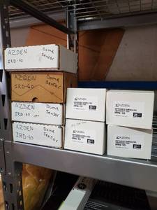 lot 35707 image: (4) Azden Dome Sensors, (4) Transmitters, Power Supplies