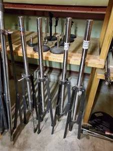 lot 35883 image: (4) Chrome Speaker Stands