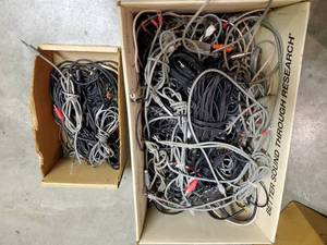 lot 35893 image: Cut RCA Cables and Mini Cables