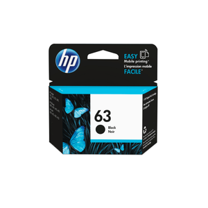 lot 29019 image: HP - 63 Standard Capacity - Black Ink Cartridge - Black (Includes Foam Carters Stamp Pad Black)