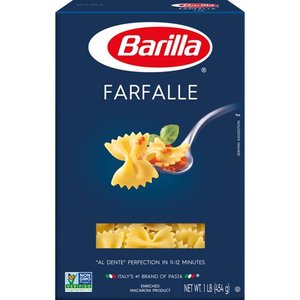 lot 29186 image: FARFALLE PASTA, ENRICHED MACARONI PRODUCT 8PK