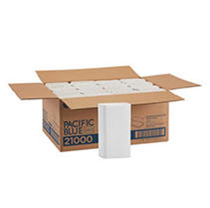 lot 29229 image: Georgia-Pacific Pacific Blue Select Multifold Premium 2-Ply Paper Towels, 21000, 125 Paper Towels per Pack, 16 Packs per Case