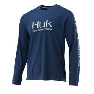 lot 29245 image: Huk Mens Icon X LS Top - Medium - Sargasso Sea